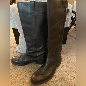 JCrew, English, knee-high, equestrian-style riding boots